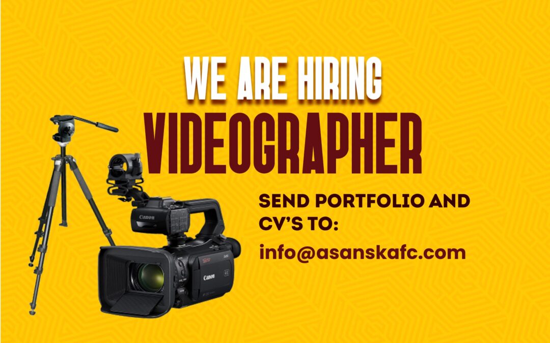 We are hiring: Videographer