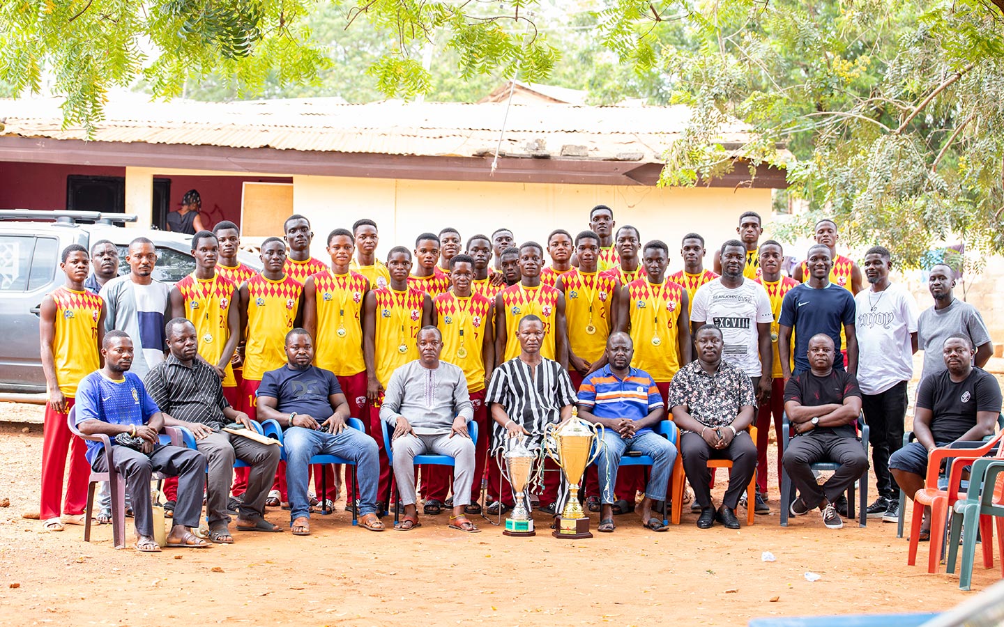 AsanSka Football Club's Landmark Visit to the Chief of Oyibi, Nii Boye Okanshan VI